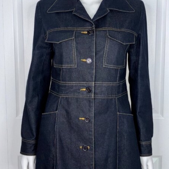 Roxy Denim Coat Or Dress - Size Small - Picture 2 of 2